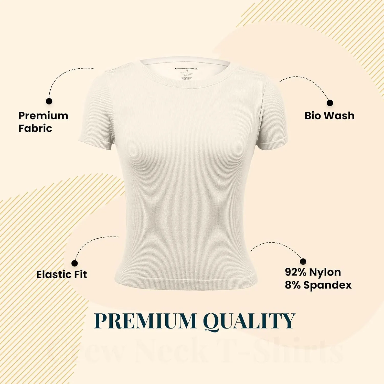 3 Pack Casual Workout Stretch T Shirts for Women, Basic Crewneck Seamless Womens Short Sleeve Yoga Tops