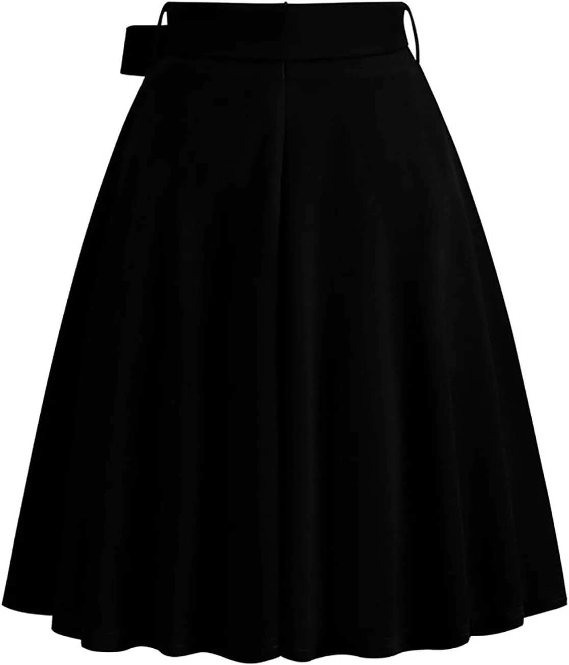 A Line Midi Skirts Women High Waist Pleated Skirts Flowy Vintage Skirts Business Casual Skirts Cocktail Party Skirt