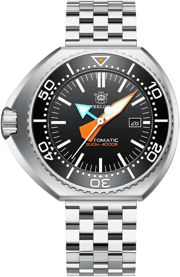 ACHARD AMOY Men Diver Watch 44mm Automatic Mechanical Wristwatch Military 120ATM BGW-9 Blue Luminous Sapphire NH35 Ceramic Bezel