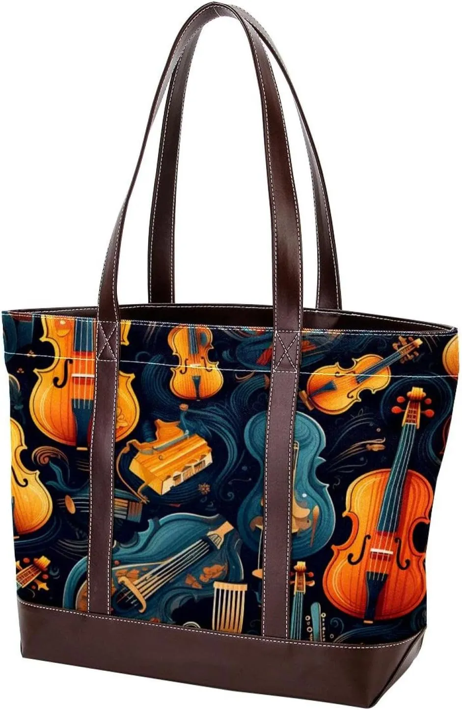 Aesthetic Instruments-940 Tote Bags Durable Leather Canvas Purses and Handbags for Women Top Handle Shoulder Satchel Hobo Bags