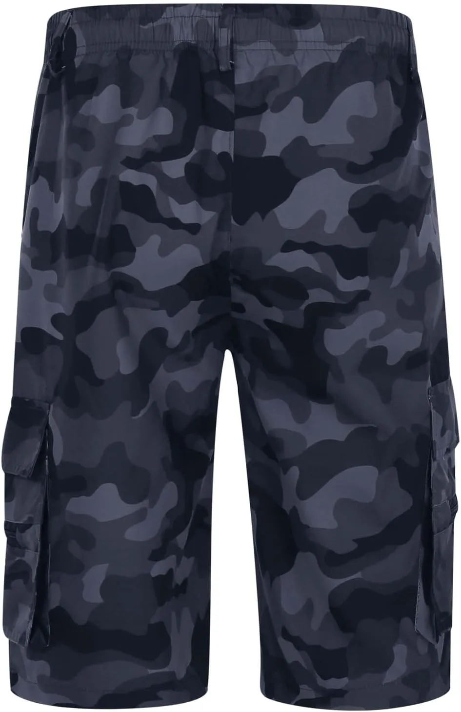 Alalaso Men's Cargo Shorts Cotton Drawstring Summer Stretch Relaxed Fit with 6 Pockets Mens Work Short