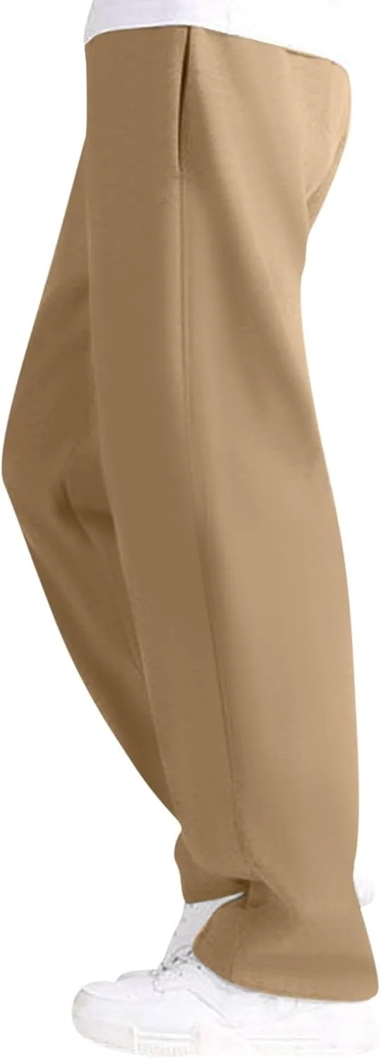 Alalaso Mens Casual Jogger Pants Relaxed Fit Cargo Pants Drawstring Sweatpants Hiking Outdoor Twill Sport Pants