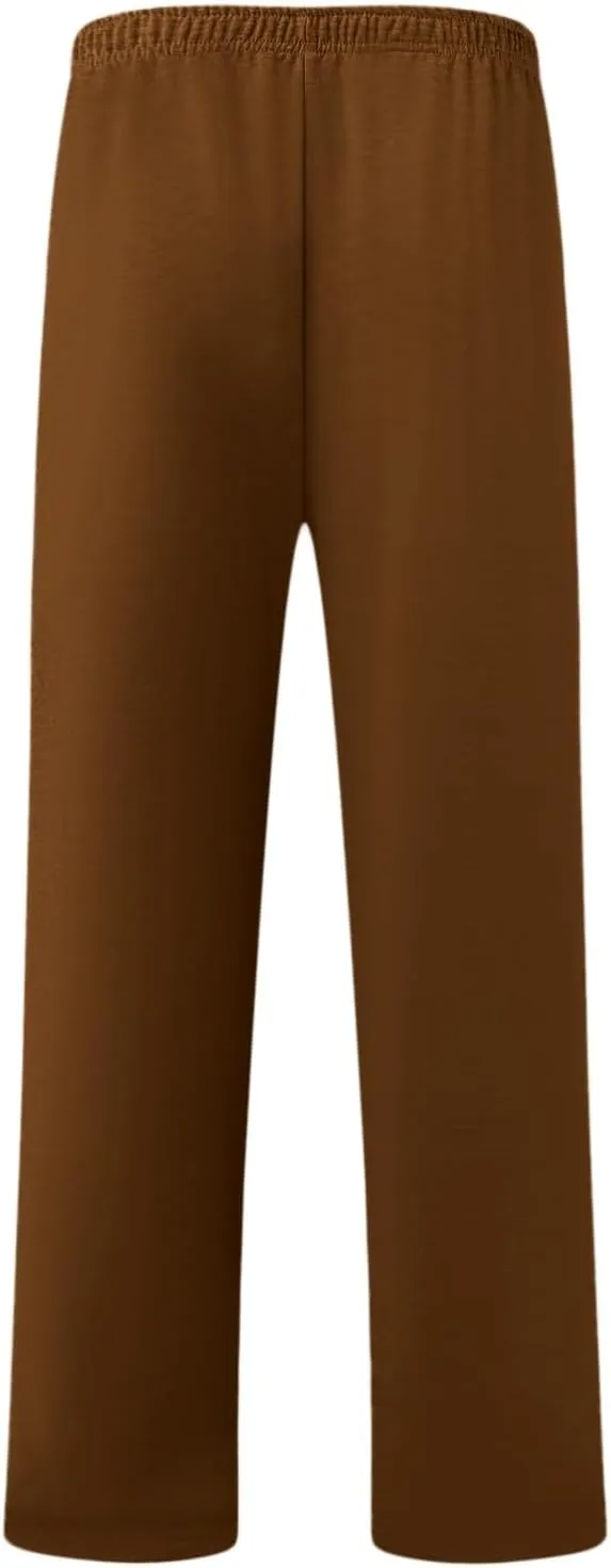 Alalaso Mens Casual Jogger Pants Relaxed Fit Cargo Pants Drawstring Sweatpants Hiking Outdoor Twill Sport Pants