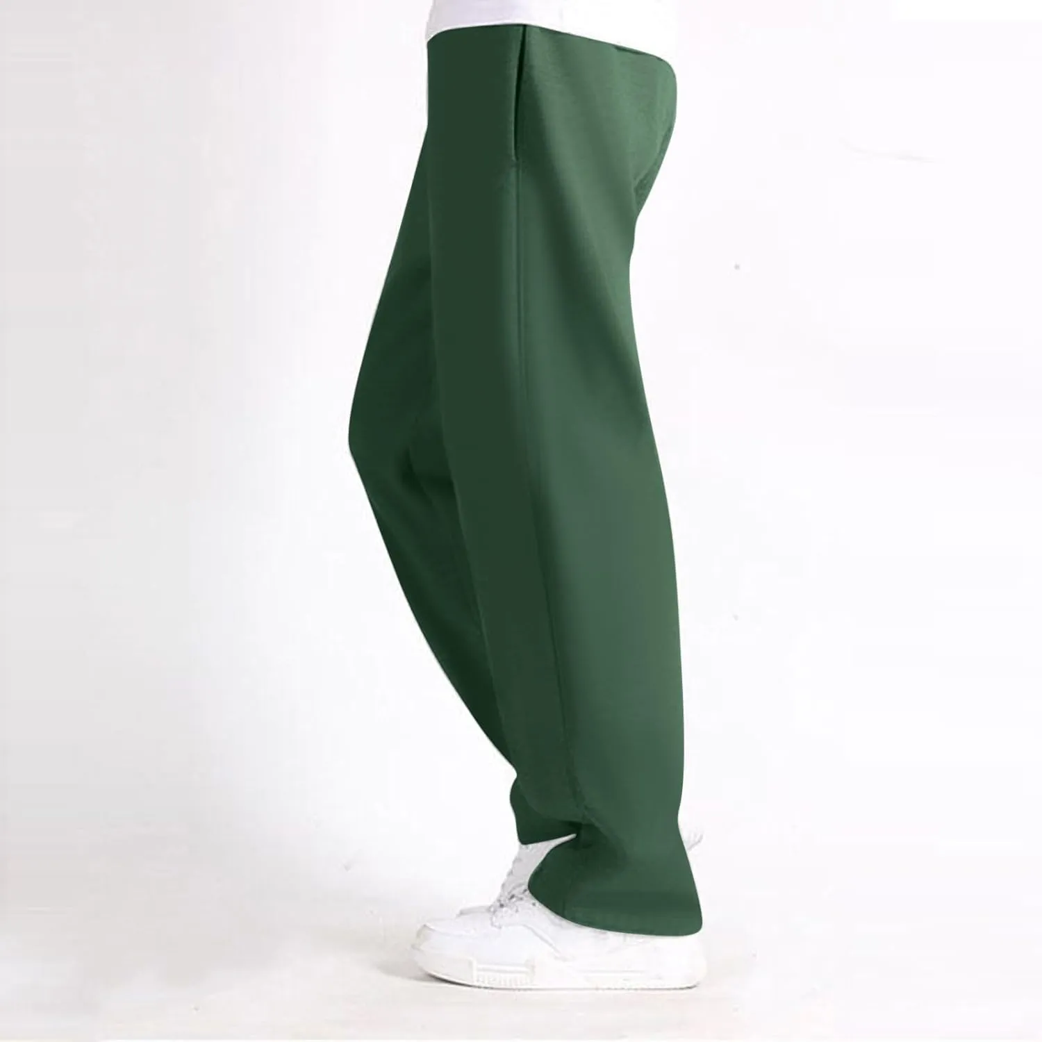 Alalaso Mens Casual Jogger Pants Relaxed Fit Cargo Pants Drawstring Sweatpants Hiking Outdoor Twill Sport Pants