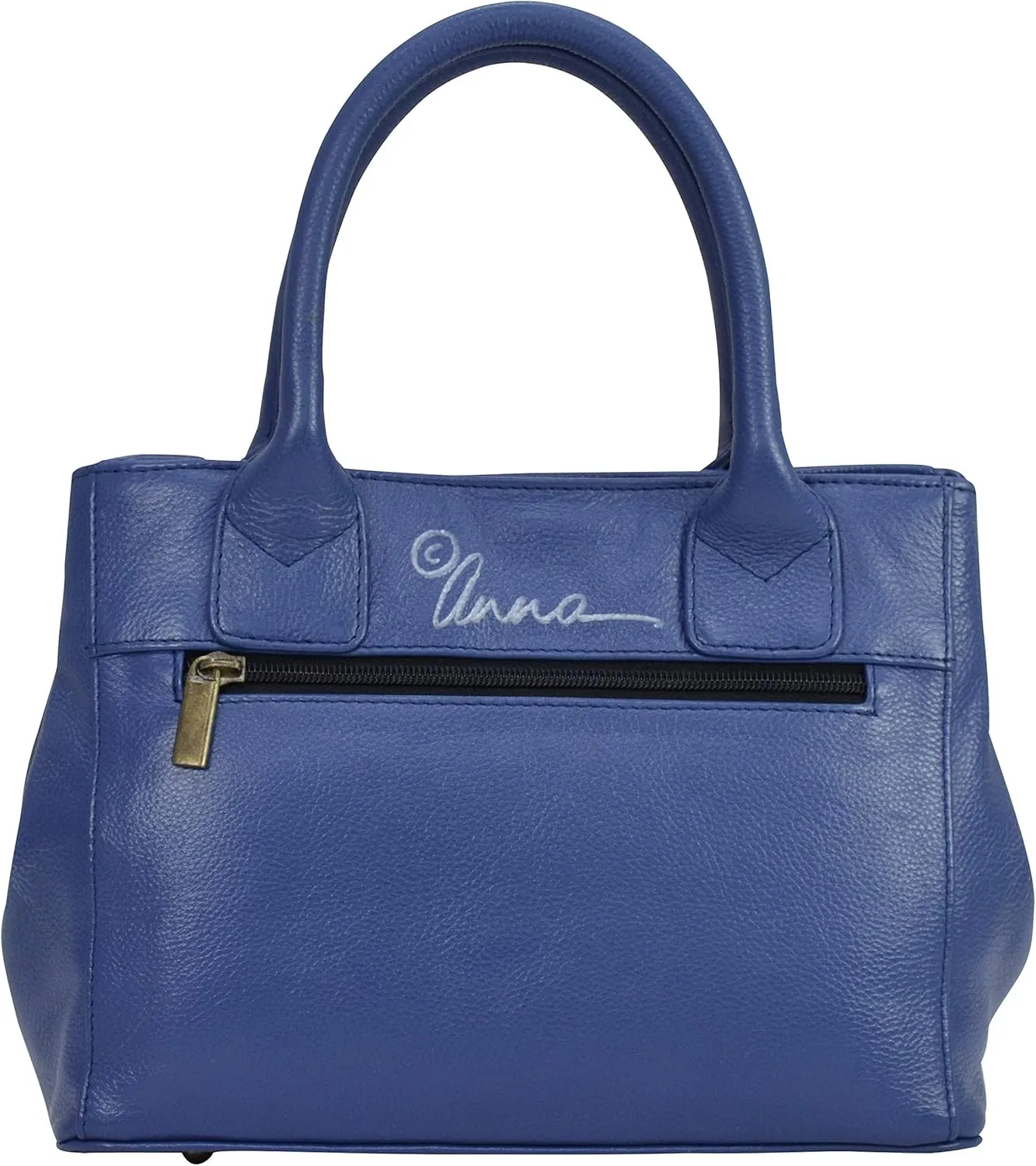 Anna by Anuschka Womens Hand Painted Genuine Leather Small Convertible Tote - Double Short Handle, Removable Crossbody Strap