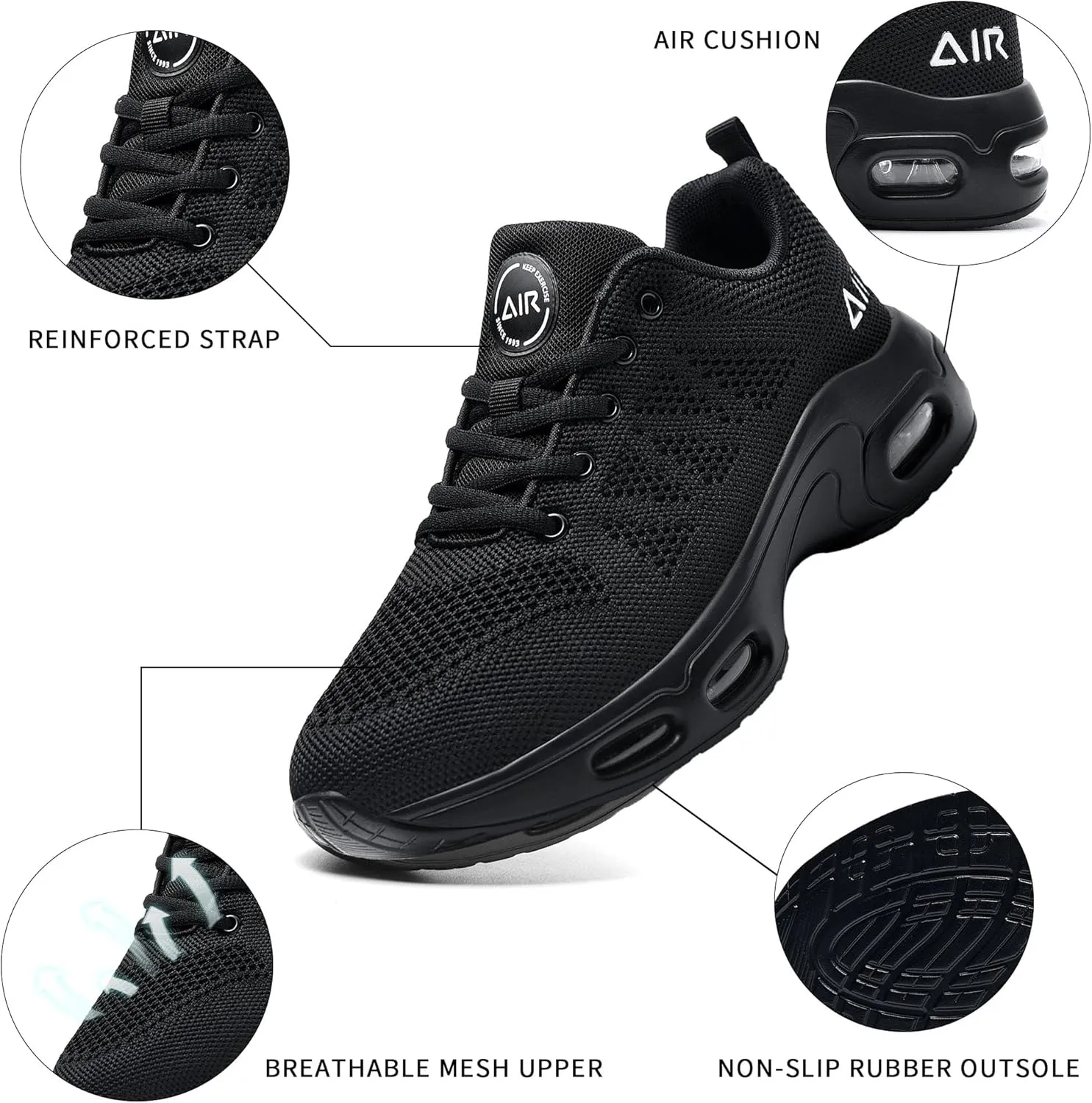 AUPERF Women Air Running Shoes Athletic Tennis Walking Shoes Lightweight Fashion Sneakers for Gym Sport Jogging