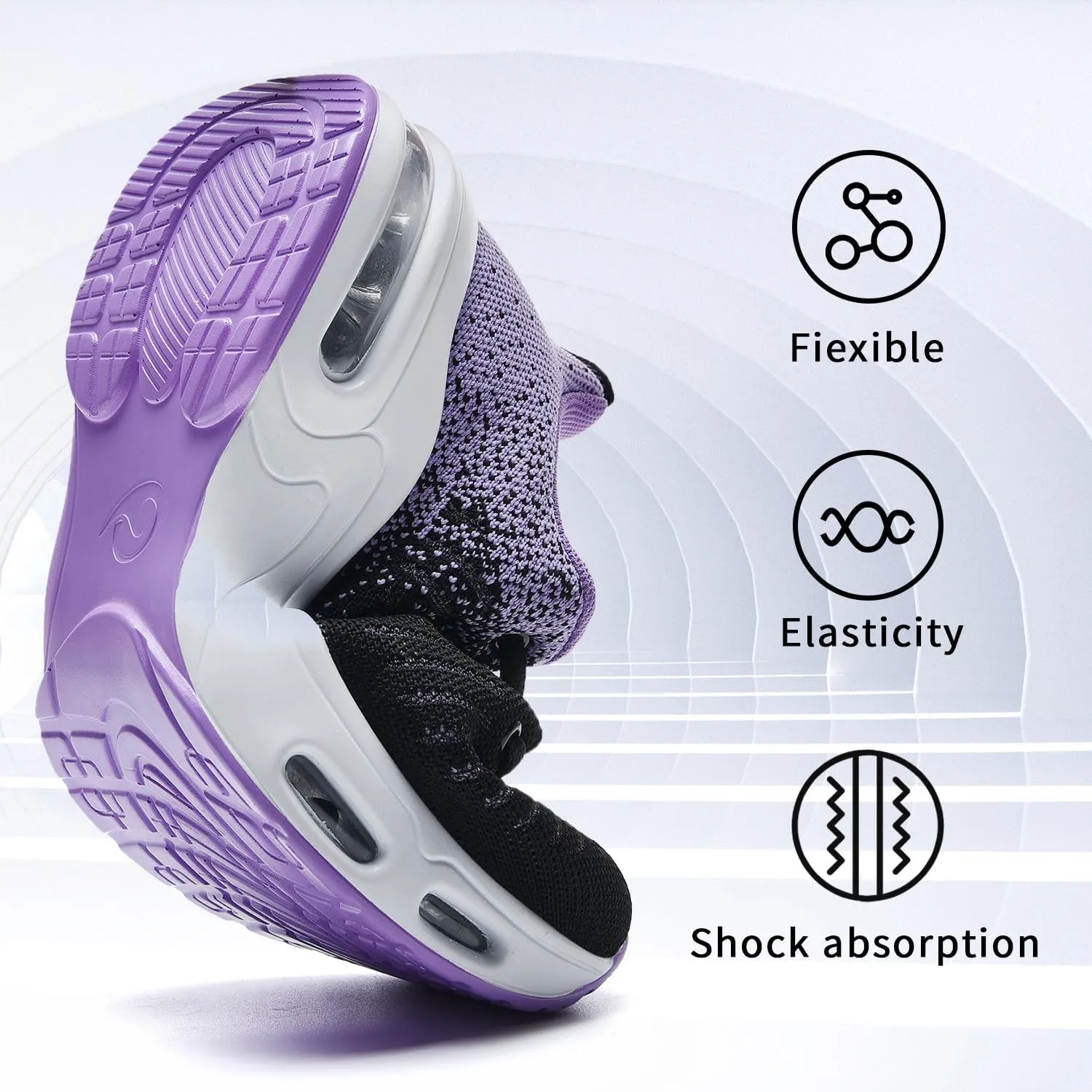 AUPERF Women Air Running Shoes Athletic Tennis Walking Shoes Lightweight Fashion Sneakers for Gym Sport Jogging