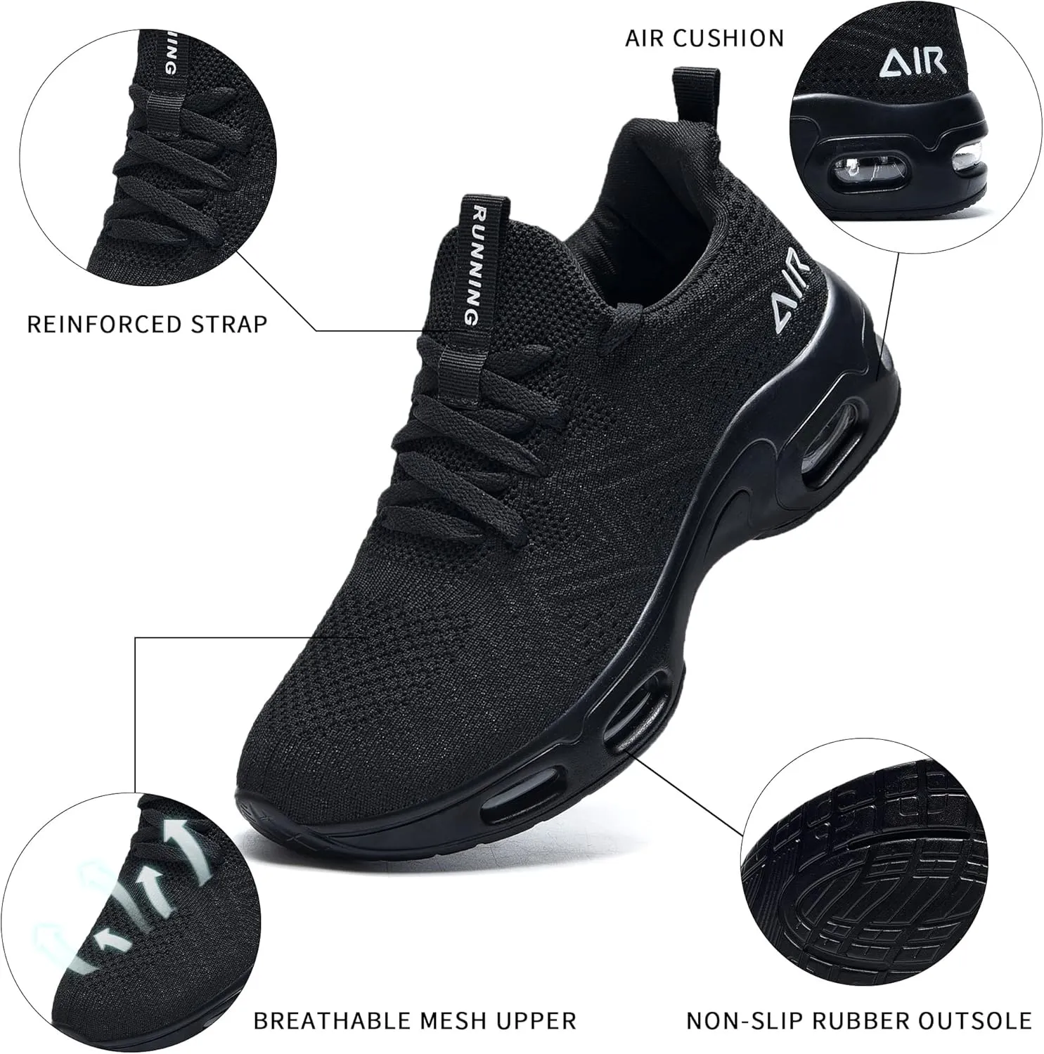 AUPERF Women Air Running Shoes Athletic Tennis Walking Shoes Lightweight Fashion Sneakers for Gym Sport Jogging