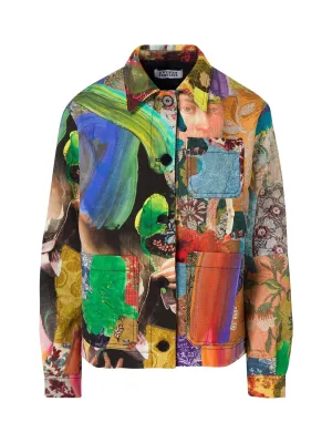 Baroque Print Workwear Jacket