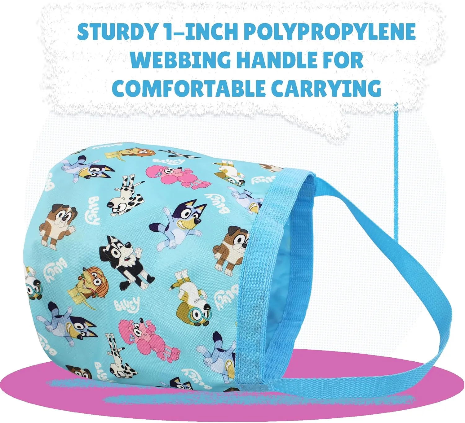 Bluey Party Time Bucket Tote Bag