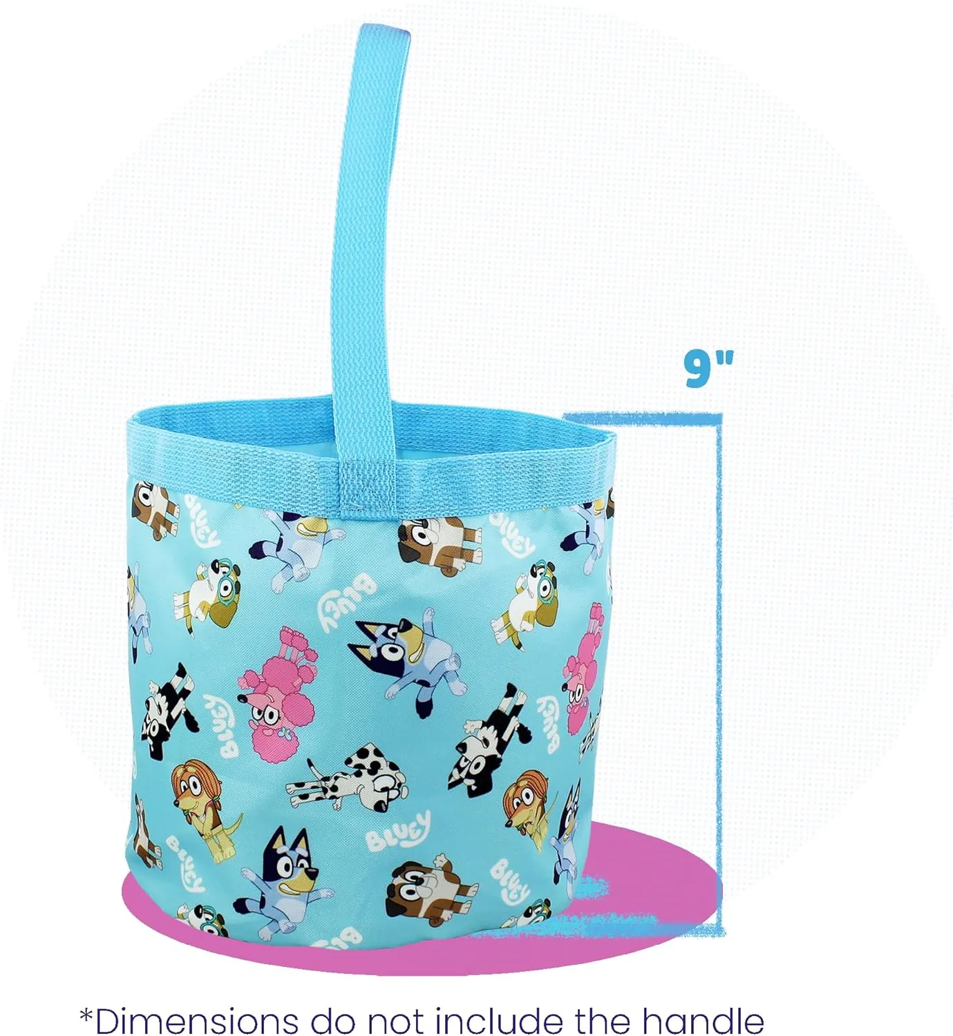 Bluey Party Time Bucket Tote Bag