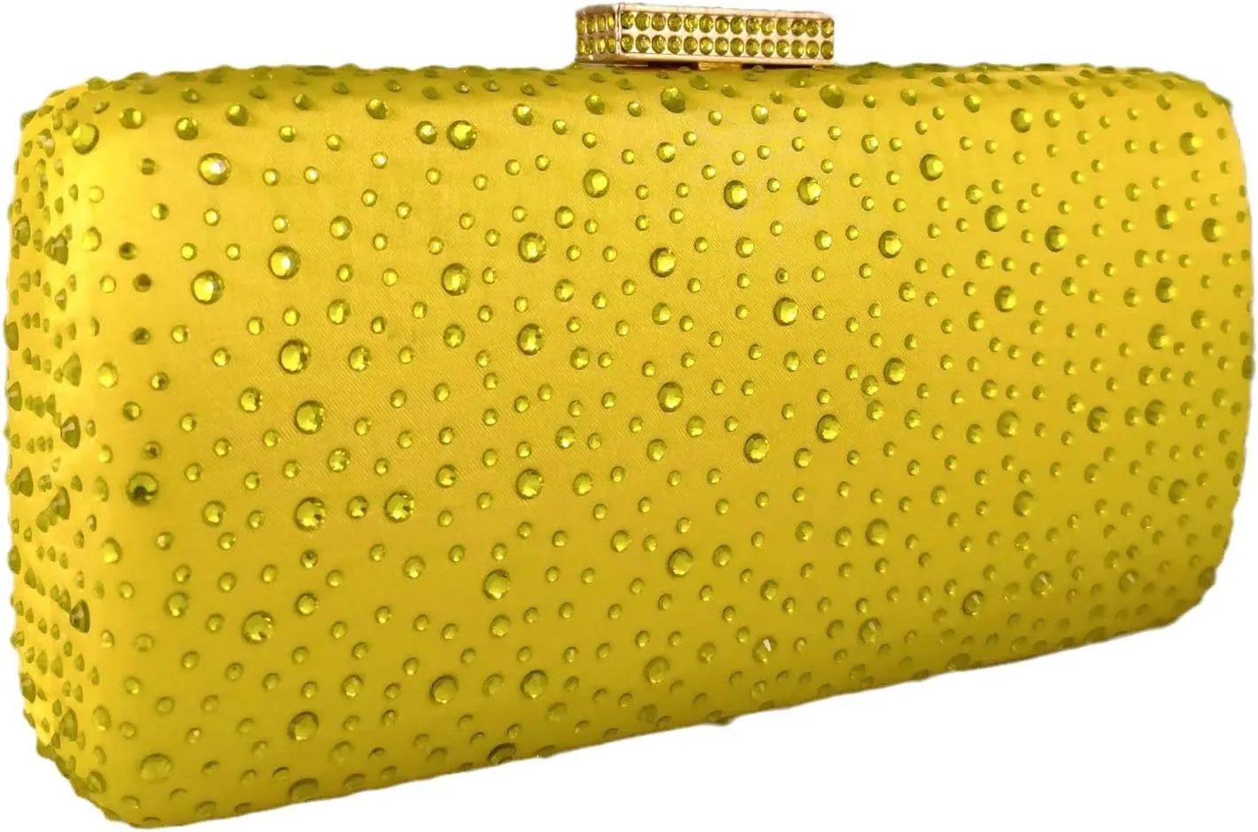 Boutique De FGG Elegant Women Crystal Clutch Purse Formal Evening Bags Wedding Handbags Cocktail Rhinestone Clutch Purse,Mini