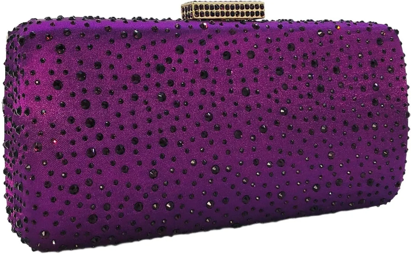 Boutique De FGG Elegant Women Crystal Clutch Purse Formal Evening Bags Wedding Handbags Cocktail Rhinestone Clutch Purse,Mini