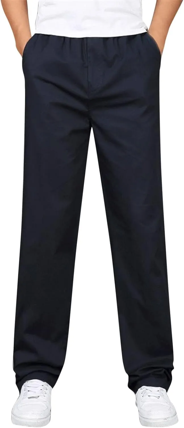 Cargo Pants for Men,Mens Relaxed Fit Outdoor Cargo Pants Casual Drawstring Athletic Jogger Sports Trousers