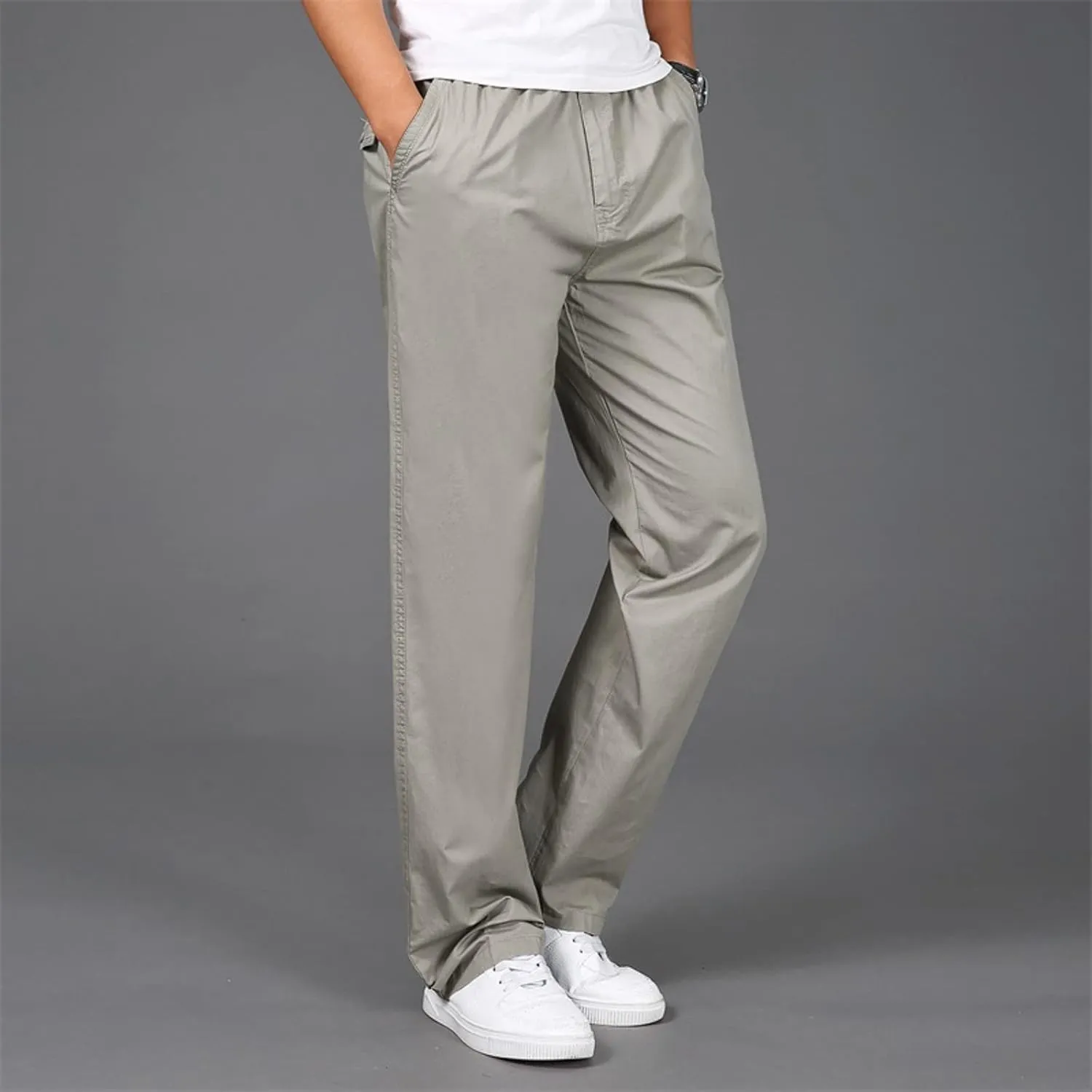 Cargo Pants for Men,Mens Relaxed Fit Outdoor Cargo Pants Casual Drawstring Athletic Jogger Sports Trousers