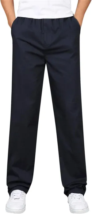 Cargo Pants for Men,Mens Relaxed Fit Outdoor Cargo Pants Casual Drawstring Athletic Jogger Sports Trousers