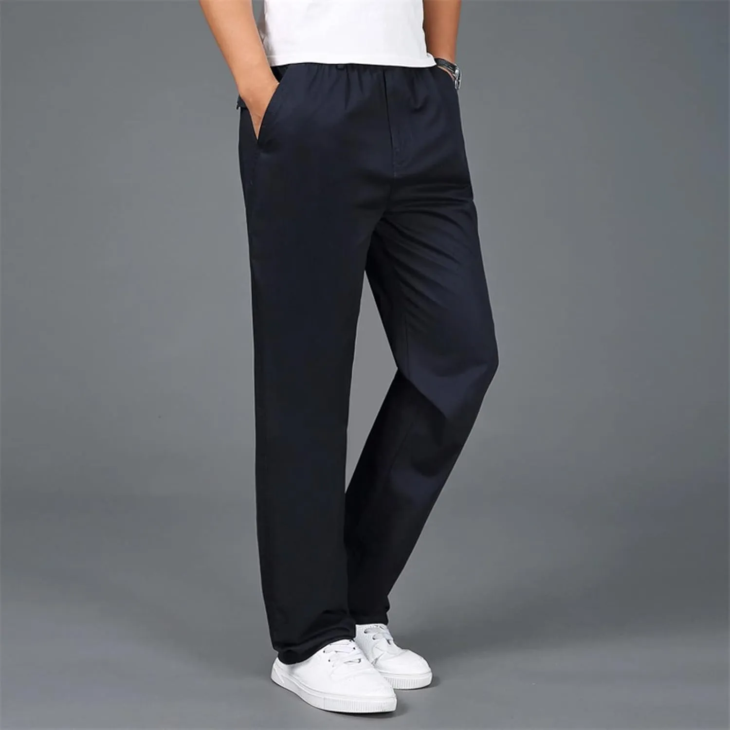 Cargo Pants for Men,Mens Relaxed Fit Outdoor Cargo Pants Casual Drawstring Athletic Jogger Sports Trousers
