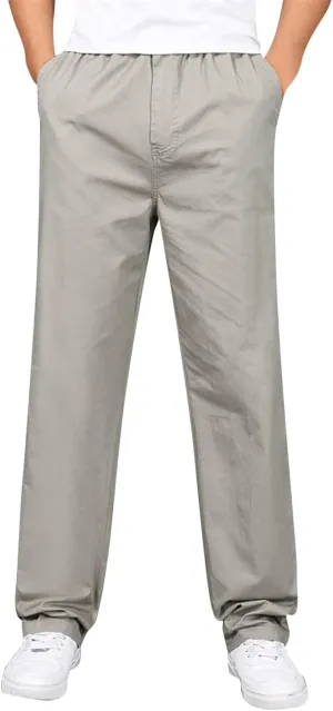 Cargo Pants for Men,Mens Relaxed Fit Outdoor Cargo Pants Casual Drawstring Athletic Jogger Sports Trousers