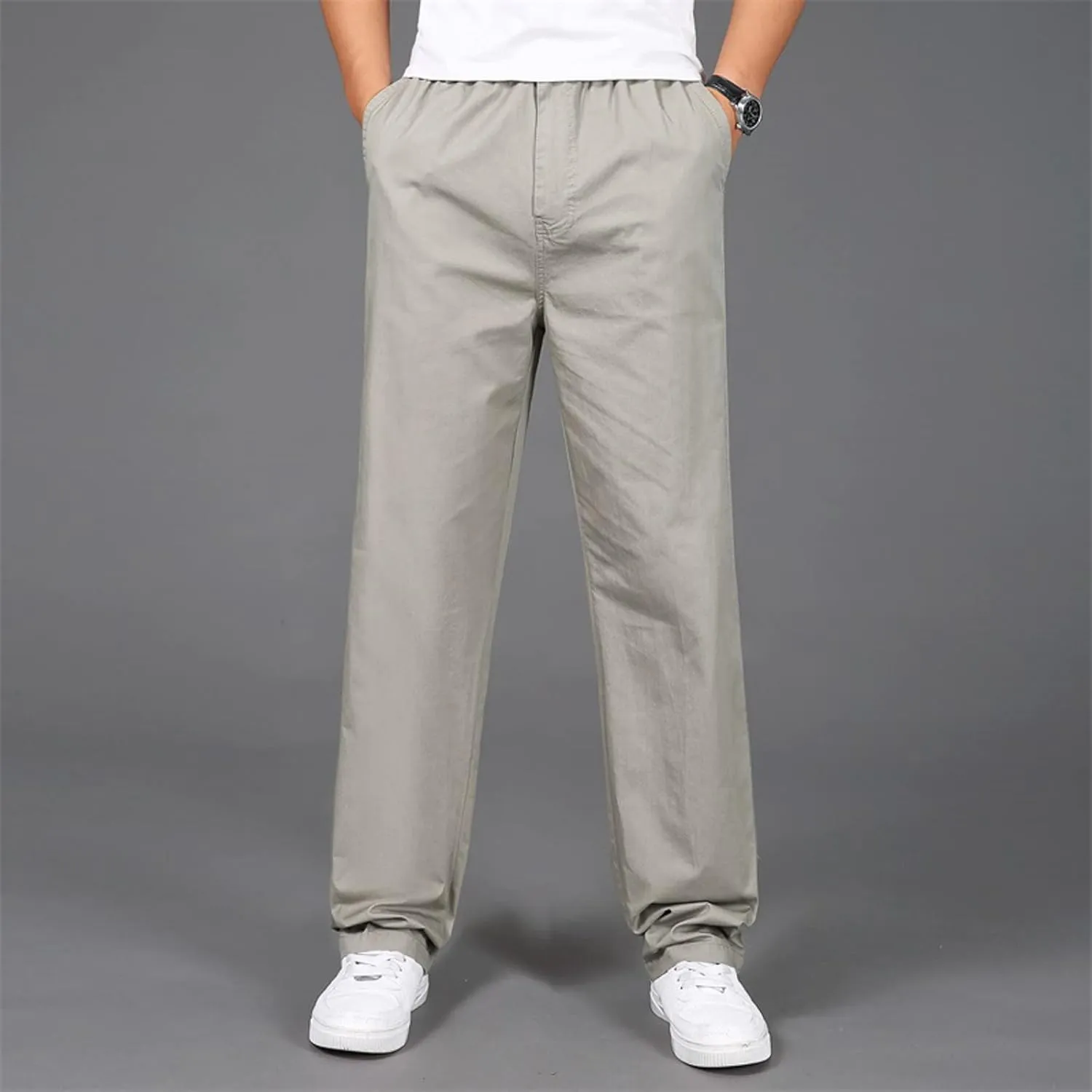 Cargo Pants for Men,Mens Relaxed Fit Outdoor Cargo Pants Casual Drawstring Athletic Jogger Sports Trousers