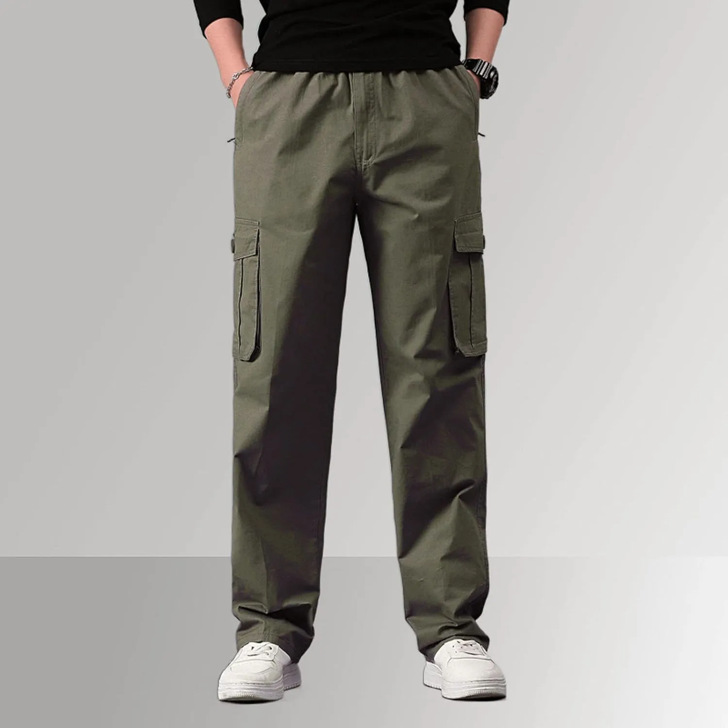 Cargo Sweatpants for Men Big and Tall Relaxed Fit Straight Leg Cargo Pant Men's Relaxed Fit Stretch Cargo Pant Men's