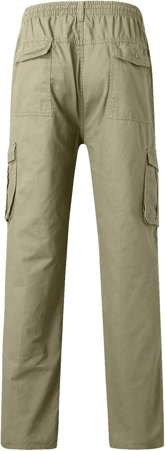 Cargo Sweatpants for Men Big and Tall Relaxed Fit Straight Leg Cargo Pant Men's Relaxed Fit Stretch Cargo Pant Men's