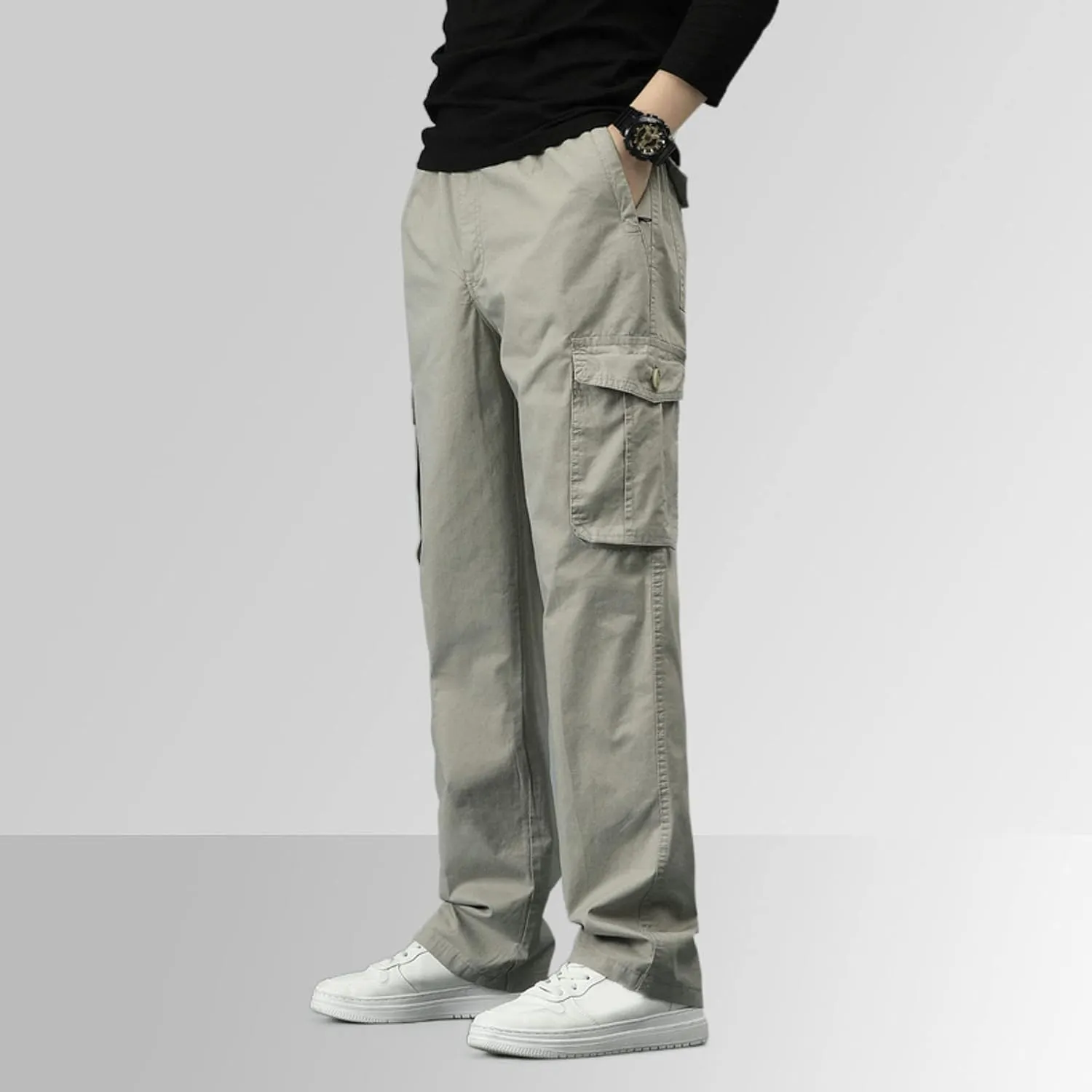 Cargo Sweatpants for Men Big and Tall Relaxed Fit Straight Leg Cargo Pant Men's Relaxed Fit Stretch Cargo Pant Men's