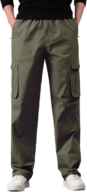 Cargo Sweatpants for Men Big and Tall Relaxed Fit Straight Leg Cargo Pant Men's Relaxed Fit Stretch Cargo Pant Men's