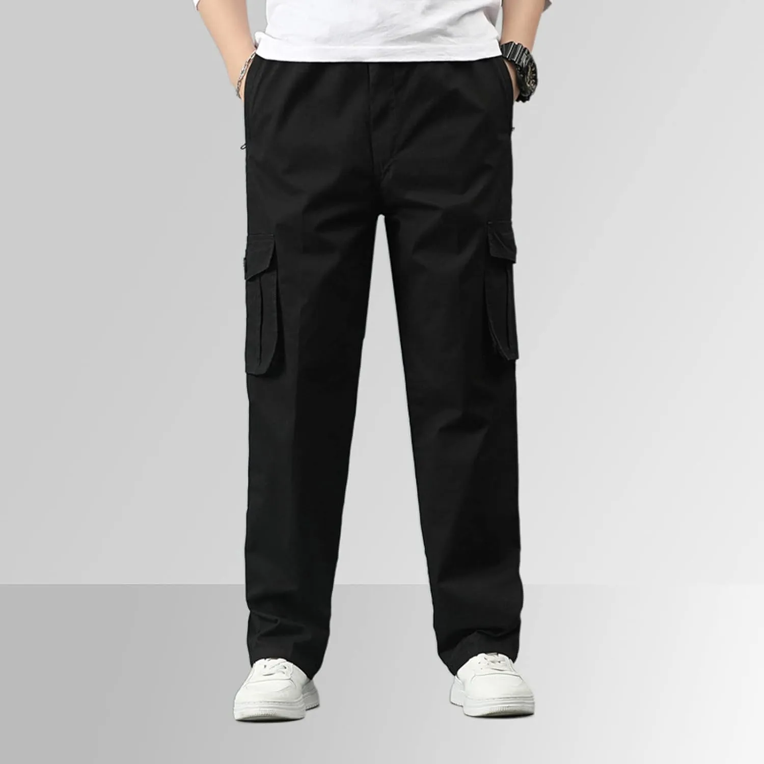 Cargo Sweatpants for Men Big and Tall Relaxed Fit Straight Leg Cargo Pant Men's Relaxed Fit Stretch Cargo Pant Men's