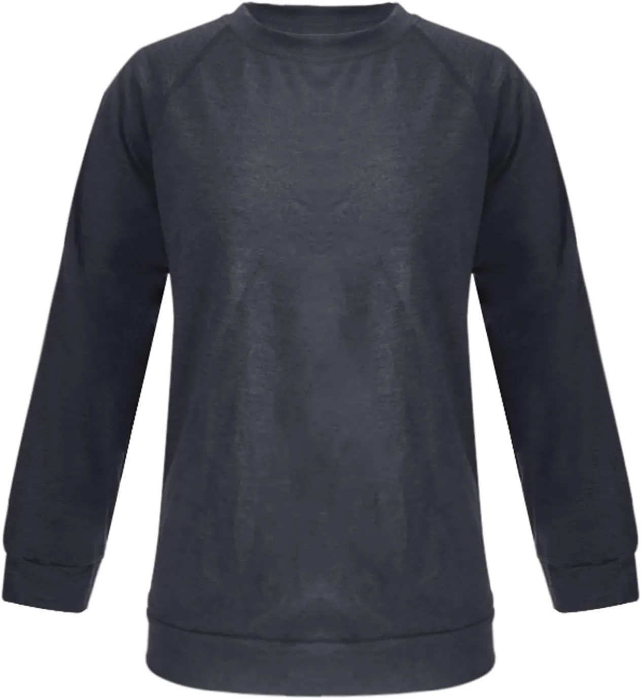 Casual Sweatshirts for Women Solid Loose Crewneck Long Sleeve Relaxed Pullover Tops Lightweight Joggers Sports Hoodie