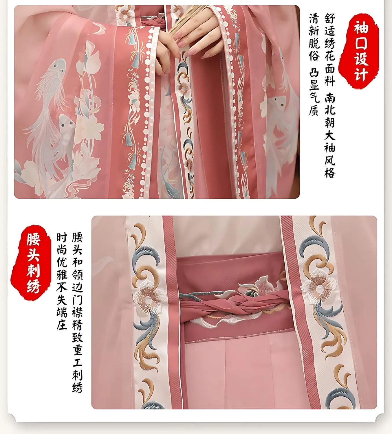 Chinese Original Hanfu Dress for Women, Traditional Chinese Embroidered Hanfu,Chinese Antiquity Costume Maxi Skirt