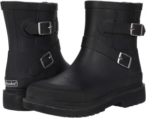 Chooka Women's Waterproof Moto Mid Boot Rain