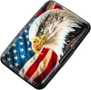 Credit Card Holder Small RFID Blocking Wallet Business Metal Slim Mini Aluminum Hard Case for Women Men