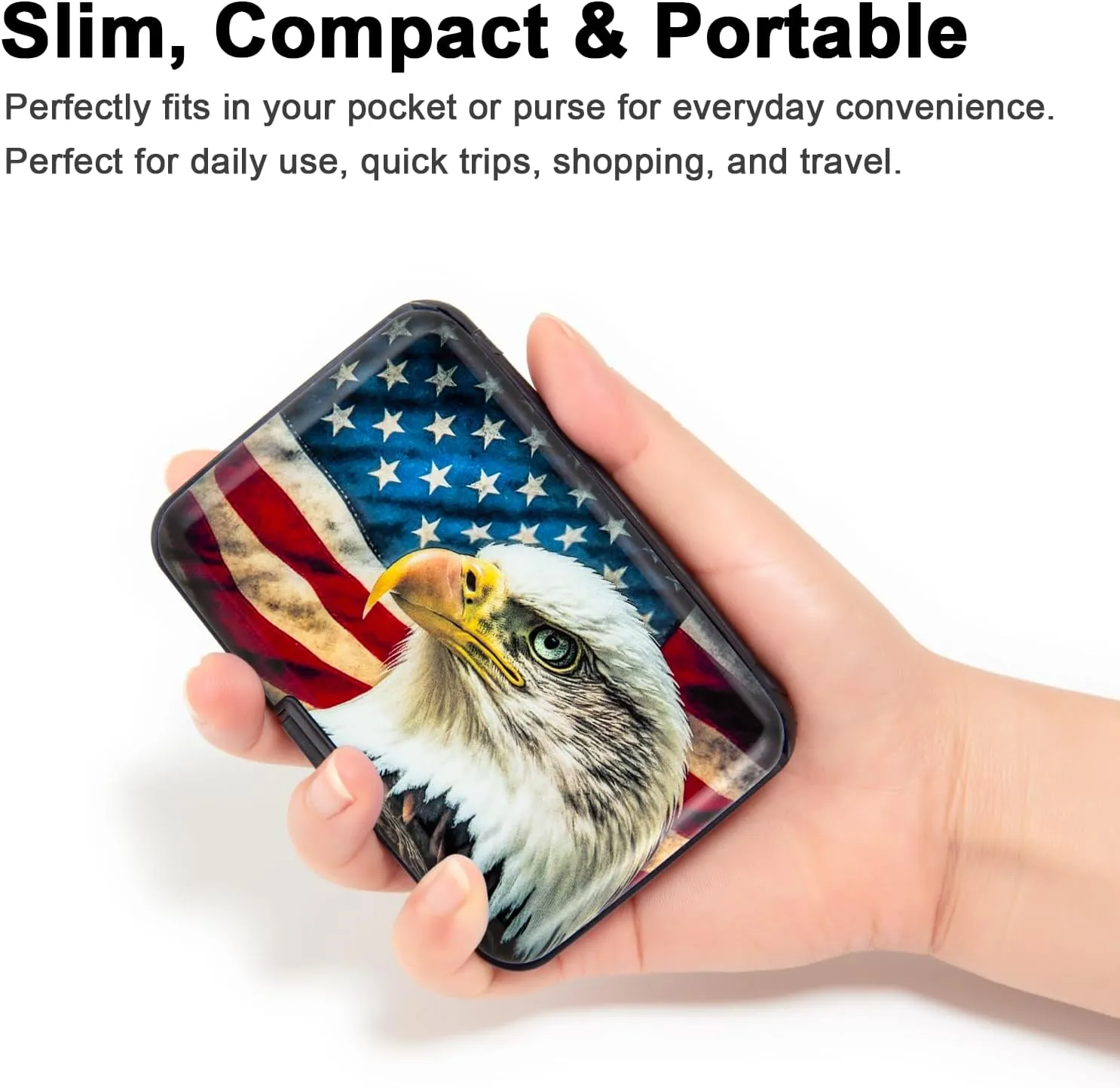 Credit Card Holder Small RFID Blocking Wallet Business Metal Slim Mini Aluminum Hard Case for Women Men