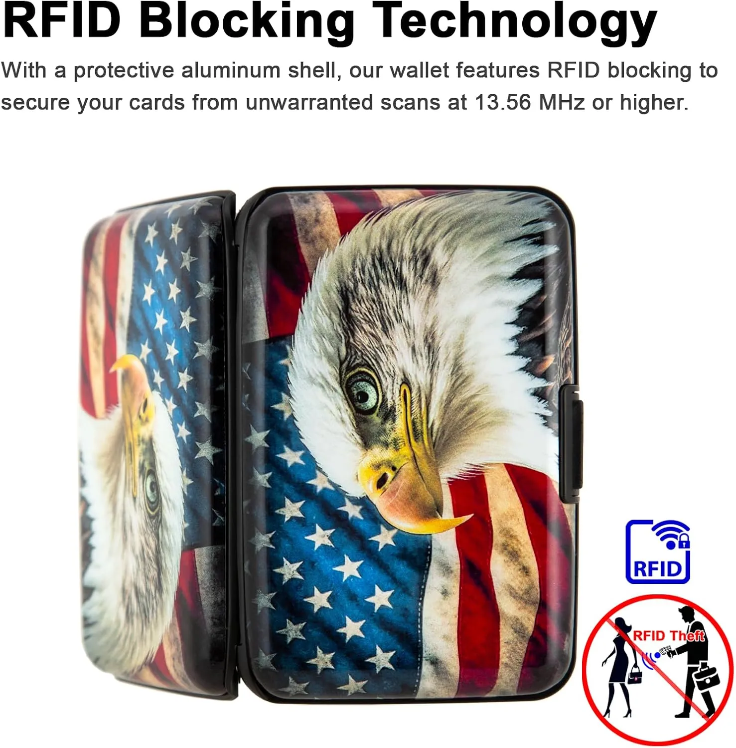 Credit Card Holder Small RFID Blocking Wallet Business Metal Slim Mini Aluminum Hard Case for Women Men
