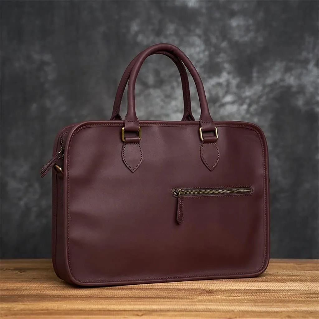 CSCDD Men's Genuine Leather Bag Men's Briefcase Office Bags For Men Bag Man's Laptop Bags Male Briefcase Handbag