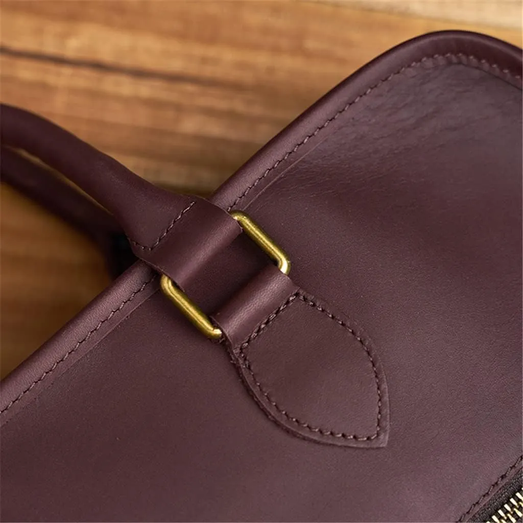 CSCDD Men's Genuine Leather Bag Men's Briefcase Office Bags For Men Bag Man's Laptop Bags Male Briefcase Handbag