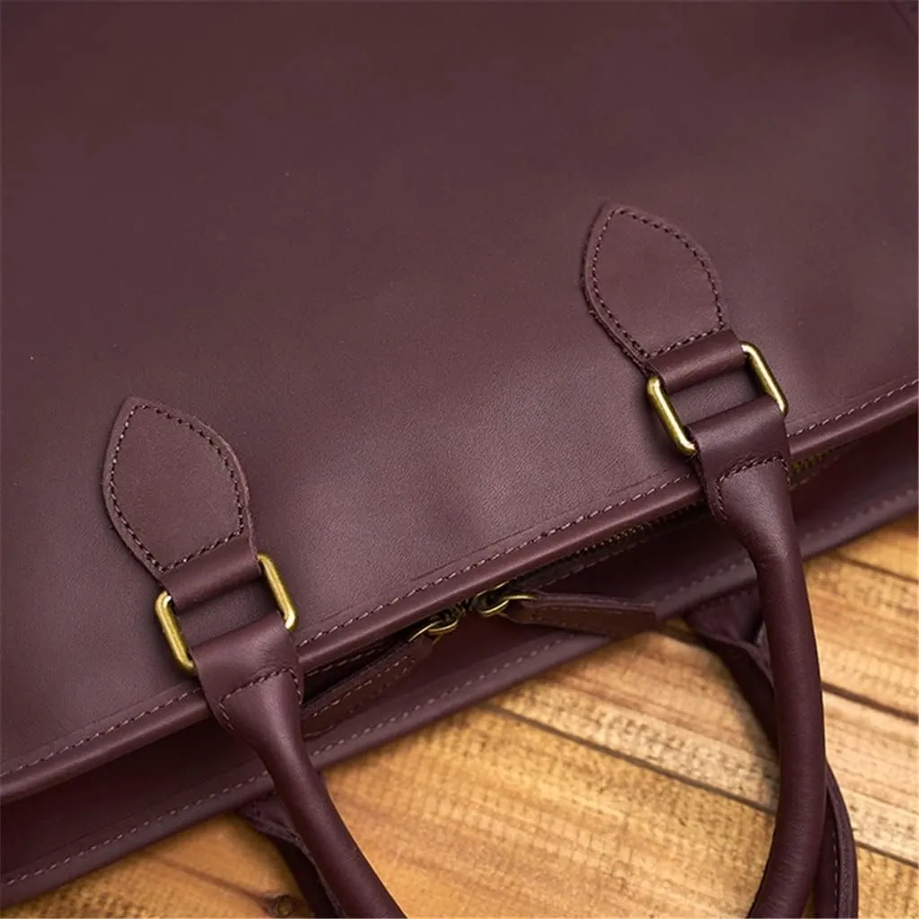 CSCDD Men's Genuine Leather Bag Men's Briefcase Office Bags For Men Bag Man's Laptop Bags Male Briefcase Handbag