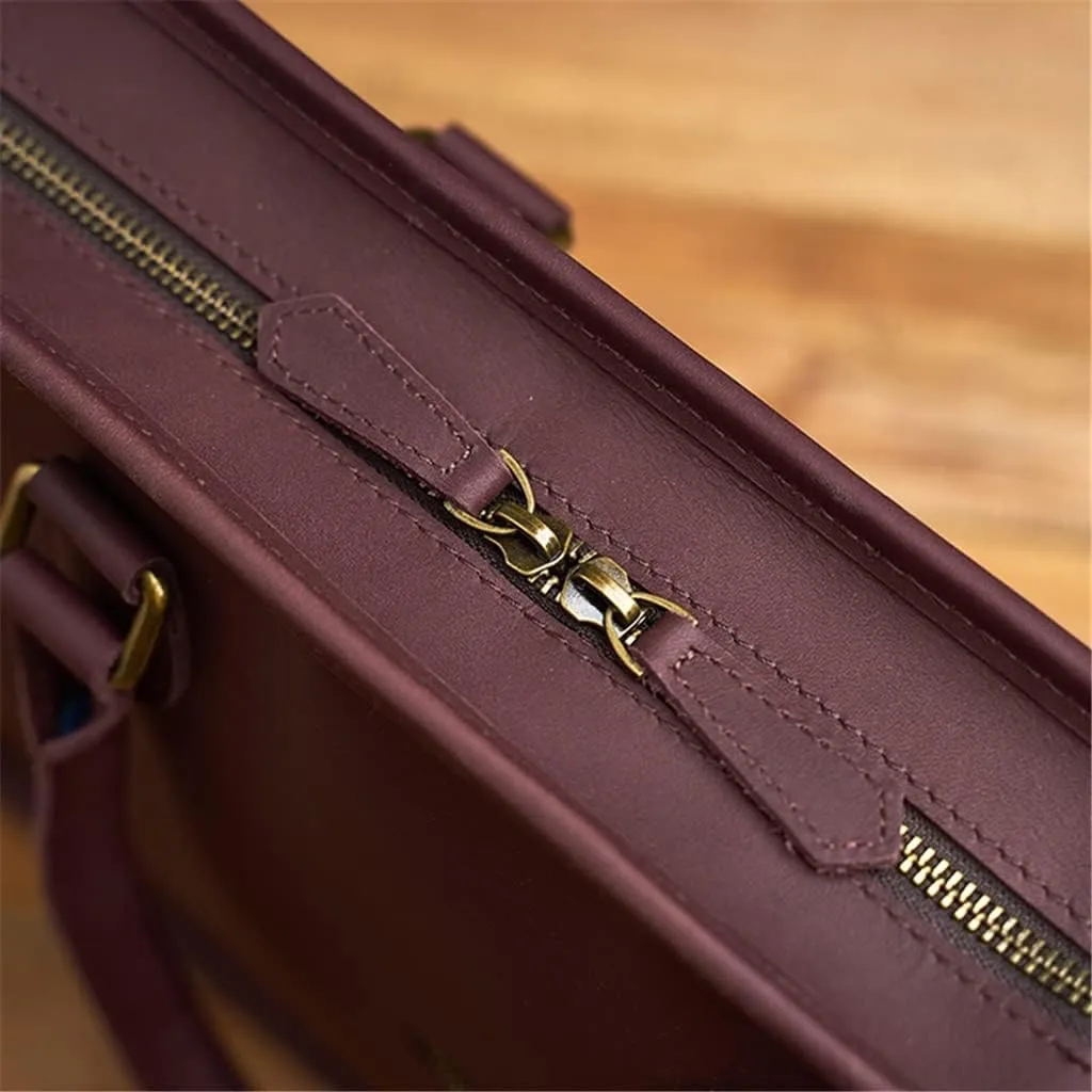 CSCDD Men's Genuine Leather Bag Men's Briefcase Office Bags For Men Bag Man's Laptop Bags Male Briefcase Handbag