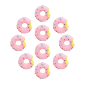 Cute Donut Brooch Pin, Designed Especially For Accessories, Matches With Book Bags, Hats, Jumpers, And Scarves (10pcs pink)