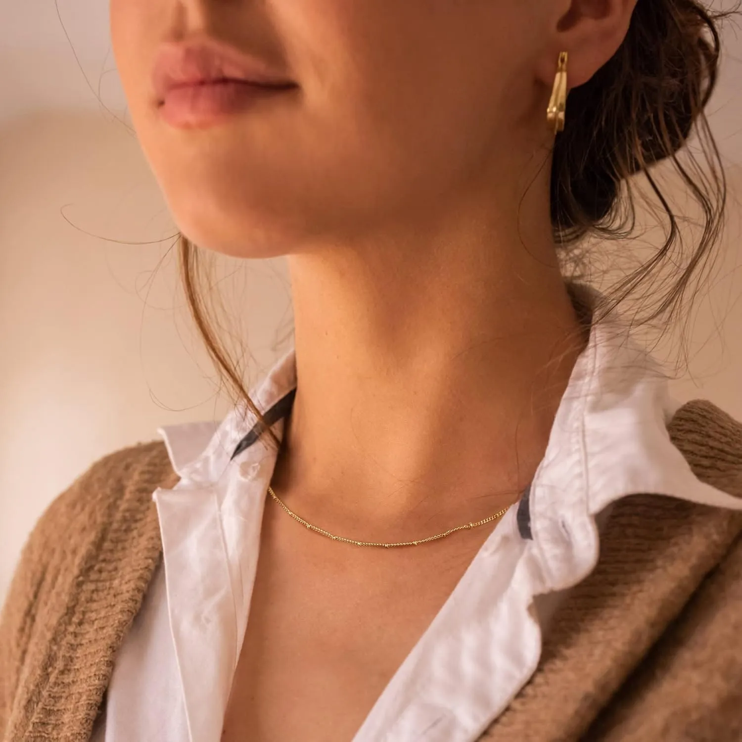 Dainty Gold Initial Necklaces for Women, 14K Gold Plated Layered Necklaces for Women Simple Gold Coin Cute Tiny Necklace Letter Pendant Layering Necklaces for Women Jewelry