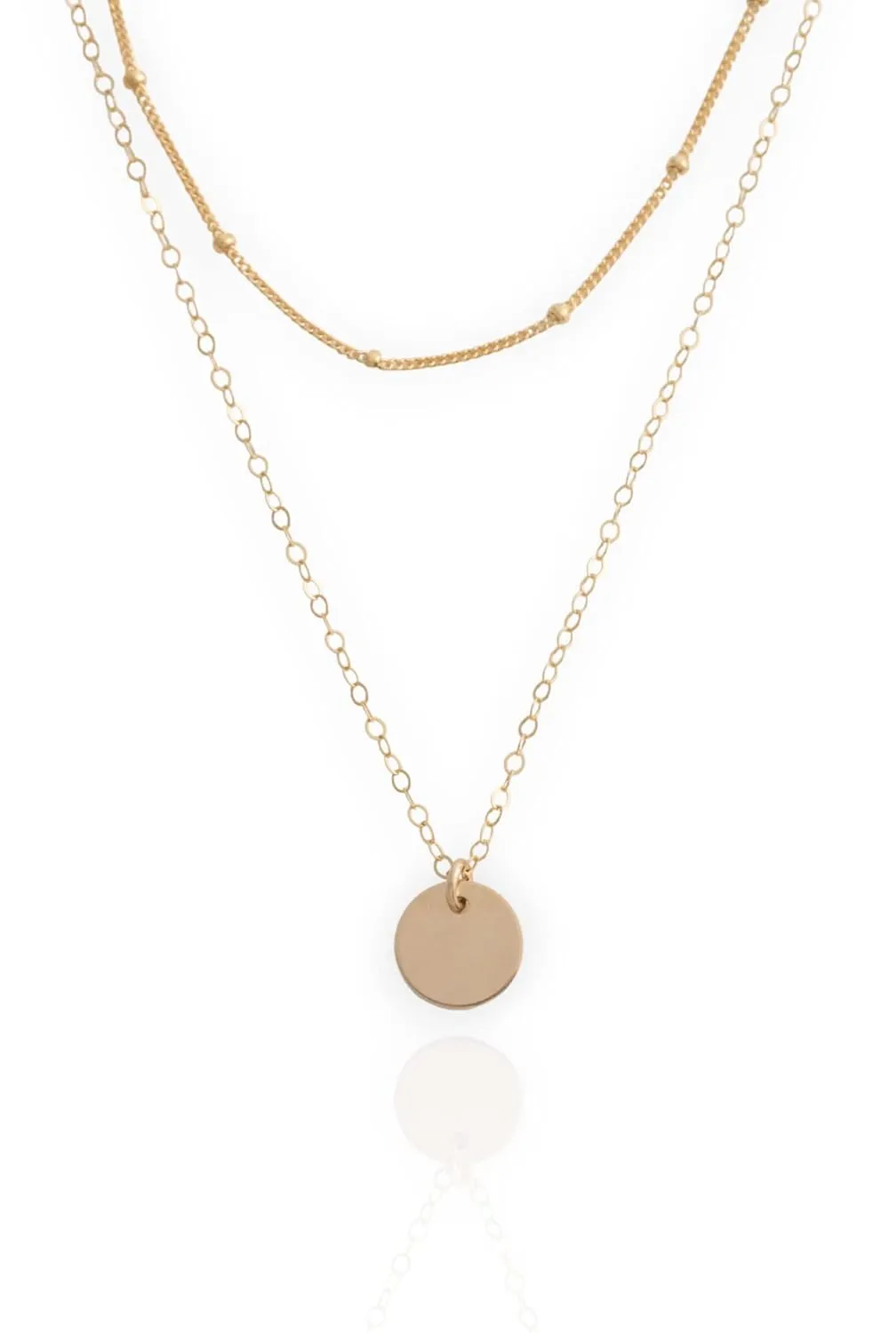Delicate Layered Necklace Set  14/20 Yellow Gold-Filled  Gold Layering Necklaces  Layered Set of Necklaces