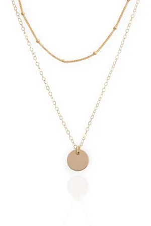 Delicate Layered Necklace Set  14/20 Yellow Gold-Filled  Gold Layering Necklaces  Layered Set of Necklaces