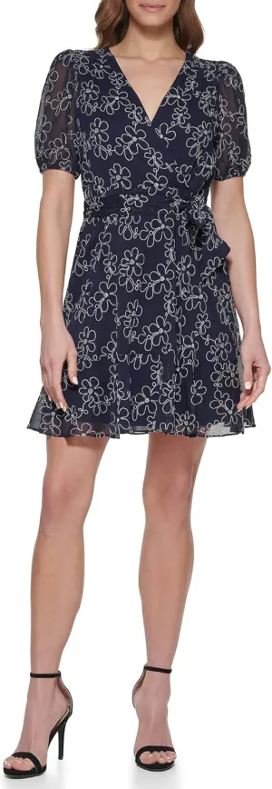 DKNY Women's Faux Wrap Dress