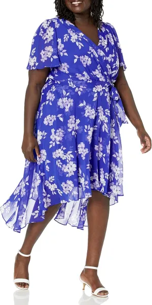 DKNY Women's Faux Wrap Dress