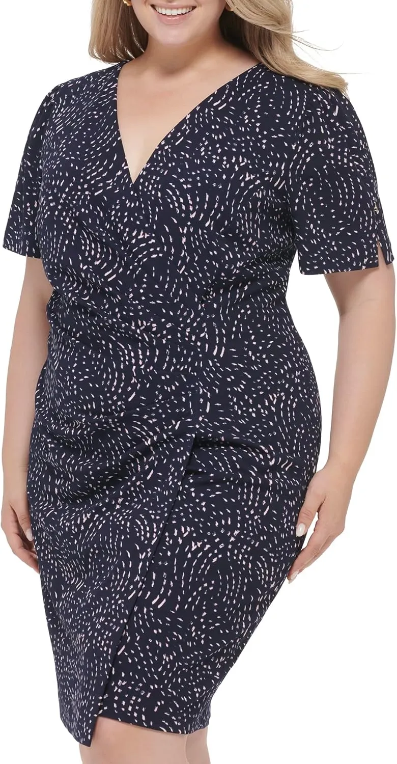 DKNY womens Soft Office and Everyday Fit and Flare Dress