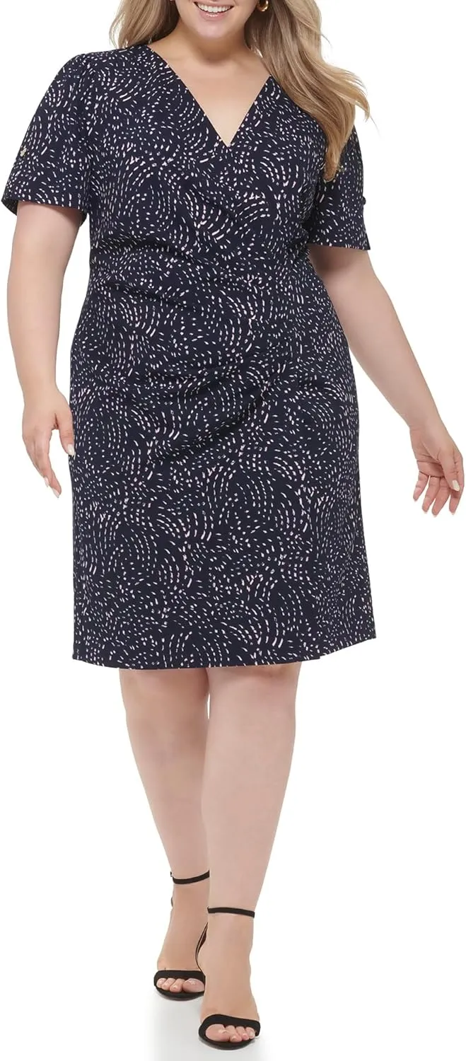 DKNY womens Soft Office and Everyday Fit and Flare Dress