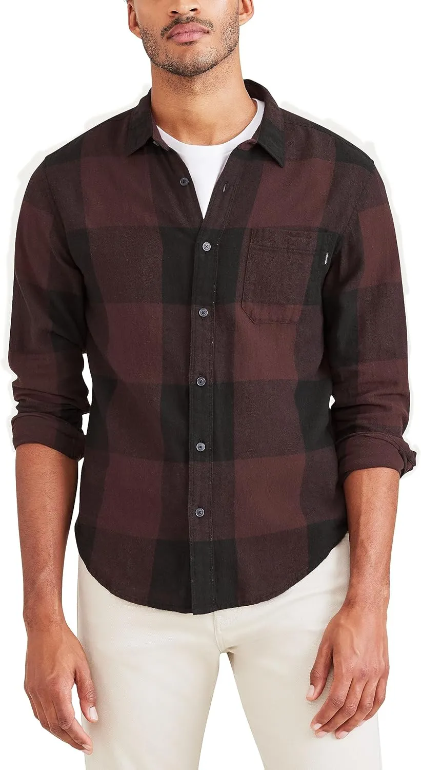 Dockers Men's Regular Fit Long Sleeve Casual Shirt (Regular and Big & Tall)