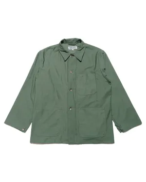 Engineered Garments Workaday Utility Jacket Olive Cotton Reverse Sateen