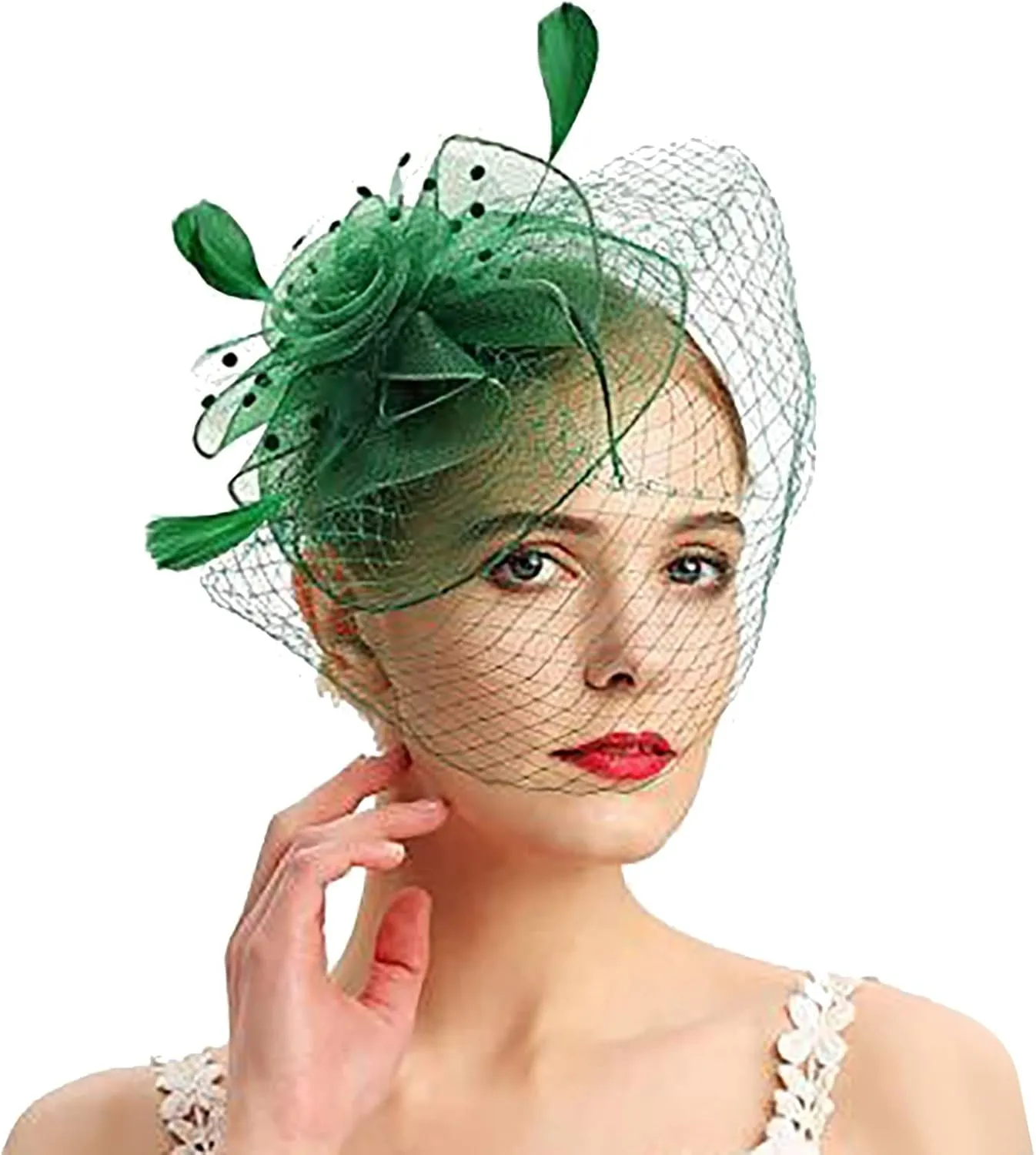 Fascinator for Women Derby Tea Party Casual Feather Headband Fashion 1920s Flapper Hair Clip Fascinators Headpiece