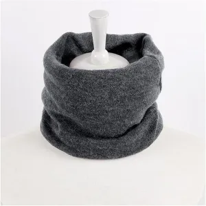 Fashion Plain Knit Infinity Scarves Women Winter Acrylic Wool Snood Single Circle Ring Scarf Neck Warmer Collar Wraps